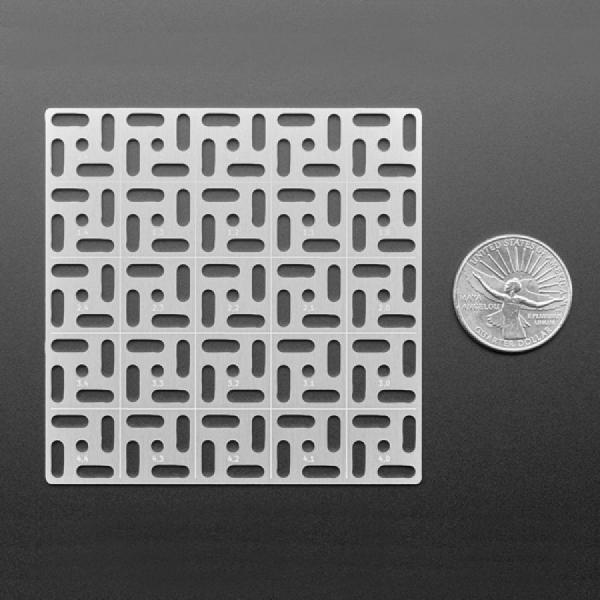 디바이스마트,커넥터/PCB > PCB기판/관련상품 > 특수기판 > 특수제작 PCB,Adafruit,Adafruit Swirly Aluminum Mounting Grid for 0.1' Spaced PCBs - 5x5 [ada-5779],Adafruit Swirly 알루미늄 장착 그리드 / 0.1인치 간격 PCB용 / 5X5