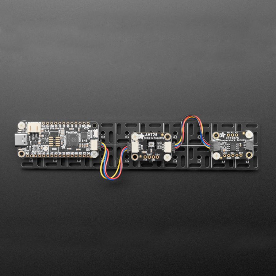 Adafruit Swirly Aluminum Mounting Grid for 0.1' Spaced PCBs - 2x10 [ada-5780]