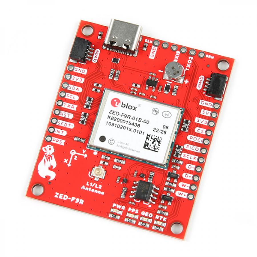 SparkFun GPS-RTK Dead Reckoning Breakout - ZED-F9R (Qwiic) [GPS-22693]