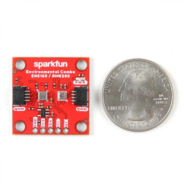 디바이스마트,MCU보드/전자키트 > 센서모듈 > IMU/AHRS(9축 이상),SparkFun,SparkFun Environmental Combo Breakout - ENS160/BME280 (Qwiic) [SEN-22858],ENS160/BME280  콤보 보드 / 기압, 습도 및 온도를 포함한 다양한 환경 데이터를 제공