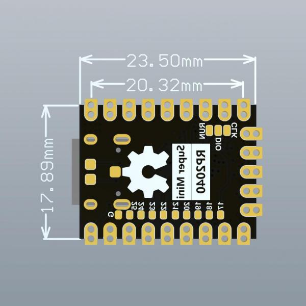 디바이스마트,오픈소스/코딩교육 > 파이썬/IoT 개발 보드 > RP2040/RP2350,Happy House,RP2040 Pico Super Mini 2MB 라즈베리파이 피코 호환보드 [CMODULE-16],Raspberry Pi Pico랑 동일칩셋 / C타입 / 슈퍼 미니버전 / ARM Cortex M0+ / 2MB / 데이터 케이블 포함