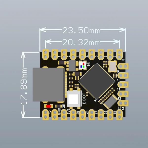디바이스마트,오픈소스/코딩교육 > 파이썬/IoT 개발 보드 > RP2040/RP2350,Happy House,RP2040 Pico Super Mini 2MB 라즈베리파이 피코 호환보드 [CMODULE-16],Raspberry Pi Pico랑 동일칩셋 / C타입 / 슈퍼 미니버전 / ARM Cortex M0+ / 2MB / 데이터 케이블 포함