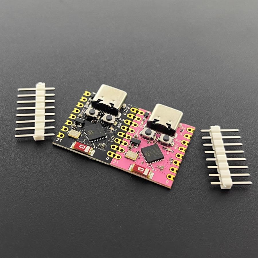 ESP32-C3 SuperMini 개발보드 핑크 헤더 납땜 [CMODULE-10]