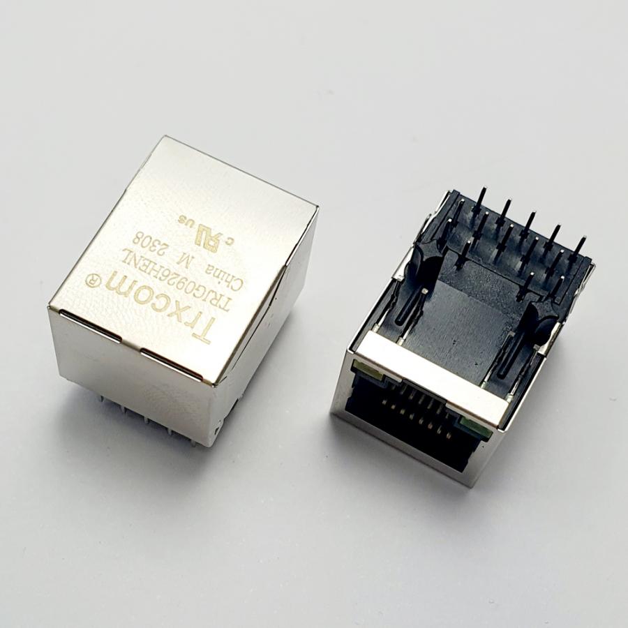 네트워크 변압기 RJ-45 랜 커넥터 (RaspberryPi LAN Connector) [THC-RJ01]