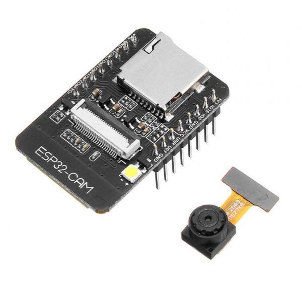 디바이스마트,MCU보드/전자키트 > 인공지능/임베디드/산업용 > 인공지능/머신러닝 > 인공지능 카메라/비젼,OEM,아두이노 웹캠 ESP32-CAM 호환보드 [ESP32-CAM],wifi를 통해 웹 서버 영상 스트리밍을 할 수 있는 아두이노 호환 보드입니다. OV3660 카메라 모듈이 포함되어있습니다.