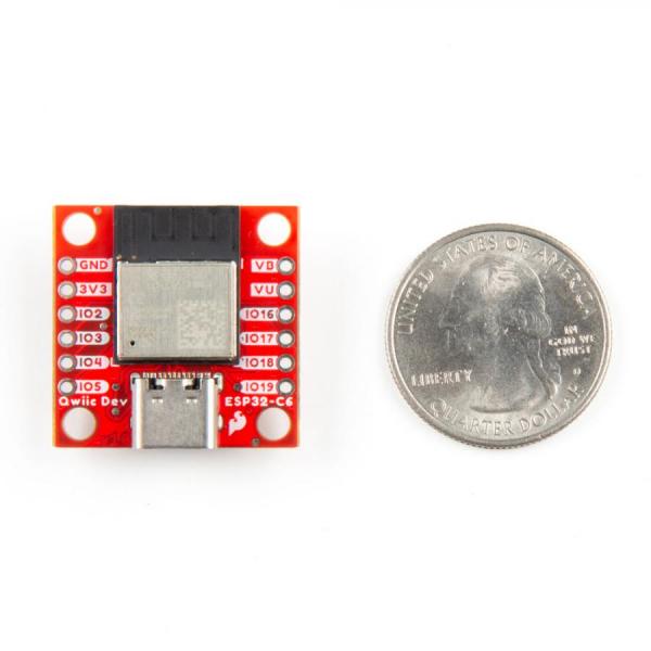디바이스마트,오픈소스/코딩교육 > 파이썬/IoT 개발 보드 > ESP32,SparkFun,SparkFun Qwiic Pocket Development Board - ESP32-C6 [DEV-22925],ESP32-C6 Qwiic Pocket 개발 보드 / 미니 사이즈 / USB-C  / 14μA / WIFI 6 / Bluetooth 5.3