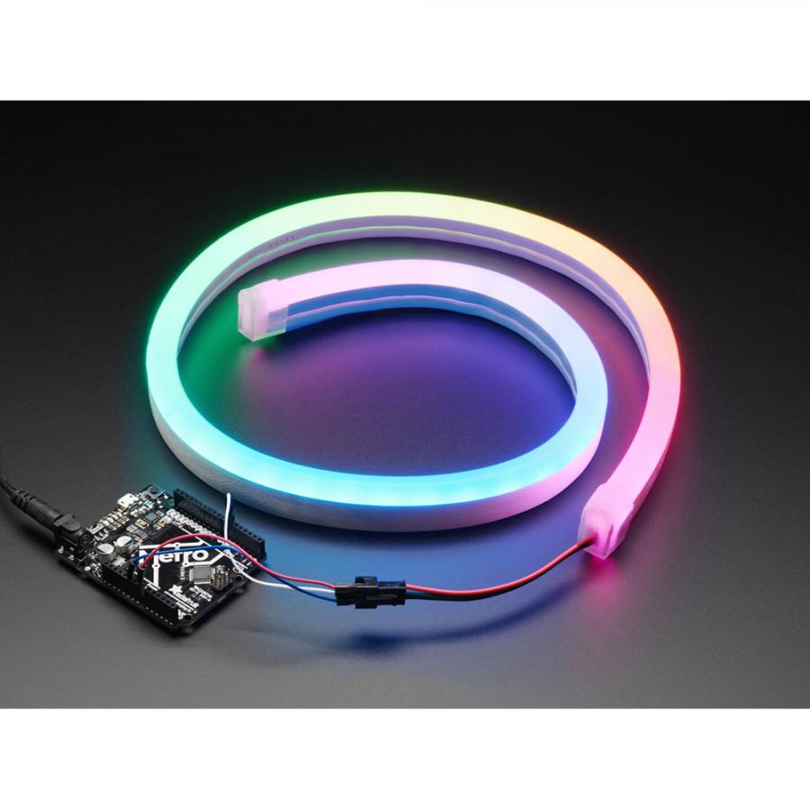 NeoPixel RGB Neon-like LED Flex Strip with Silicone Tube - 1 meter [ada-3869]