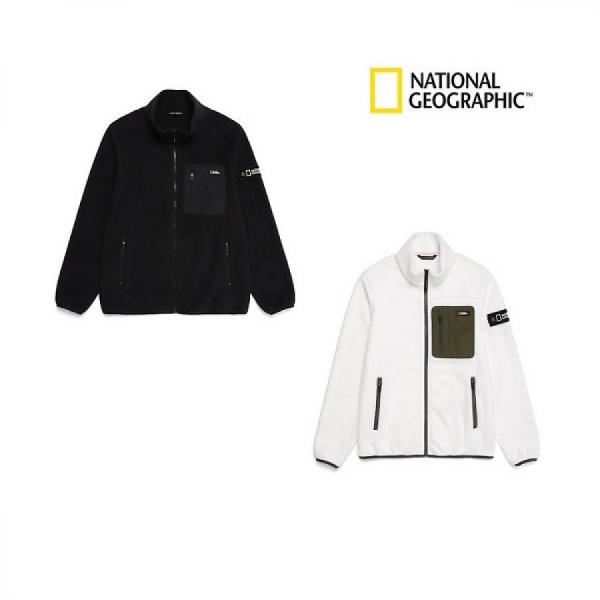 디바이스마트,사무/생활/서적 > 차량/생활/IOT > IOT/생활/취미,내셔널지오그래픽,우븐 아웃포켓 플리스 풀집업 자켓 남녀공용 [N227UFT410],우븐 아웃포켓 플리스 풀집업 자켓 / 블랙or화이트 색상