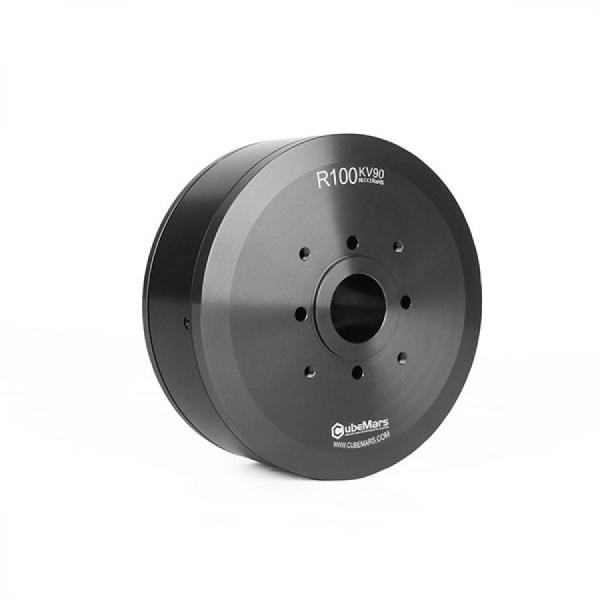 디바이스마트,기계/제어/로봇/모터 > 모터류 > BLDC모터 > 브랜드(Cubemars) BLDC모터,Cubemars,R100 KV90 + 홀센서 포함,R Series / AGV·로봇 바퀴용 외골격 모터 / 아웃러너 토크 모터 /Voltage (V): 48 / Peak Torque (Nm): 11 / Continuous Torque Max Speed (rpm): 3800 / 홀센서 포함