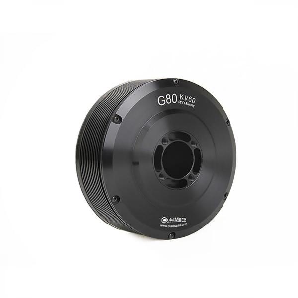 디바이스마트,기계/제어/로봇/모터 > 모터류 > BLDC모터 > 브랜드(Cubemars) BLDC모터,Cubemars,G80 KV60,G Series / 자율주행 및 로봇 짐벌용 모터 /GIMBAL motor / Rated Voltage: 24V / weight: 472g / size: 137*134*74