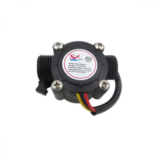 디바이스마트,센서 > 유량센서 > 유량센서,Fszjjn,유량 센서 YF-S201B(Black) [HWD-WS006],수류 센서 / 유량범위 1~30L/min / 내경: 11mm, 외경: 20mm / DC3.5~24V / black