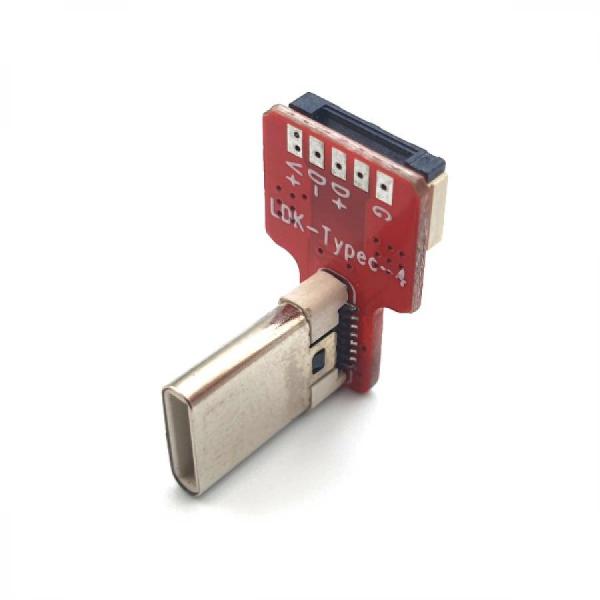 디바이스마트,커넥터/PCB > I/O 커넥터 > USB/IEEE 커넥터 > USB-C 타입 커넥터,BIND,C타입 USB DIY 직각 커넥터 모듈 [SZH-CON041],C타입 USB DIY 직각 커넥터 모듈 / FFC / 5핀 1.0피치 케이블용