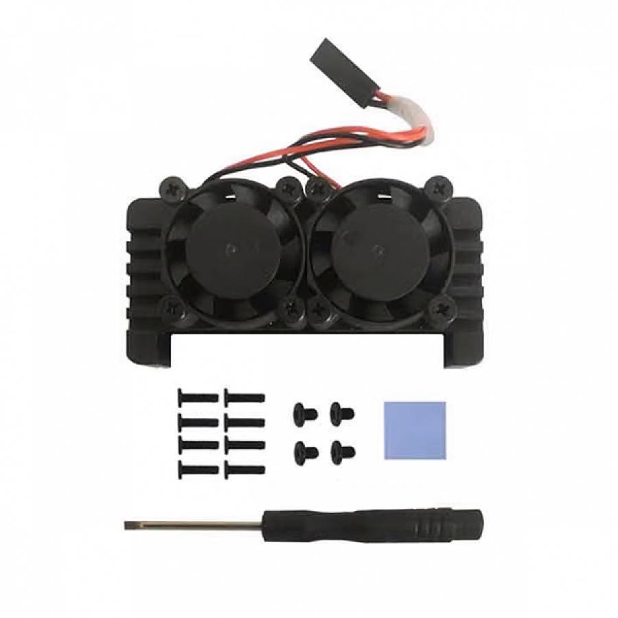 라즈베리파이 제로2 W 알루미늄 듀얼 쿨러 냉각 케이스 [CMODULE-30]