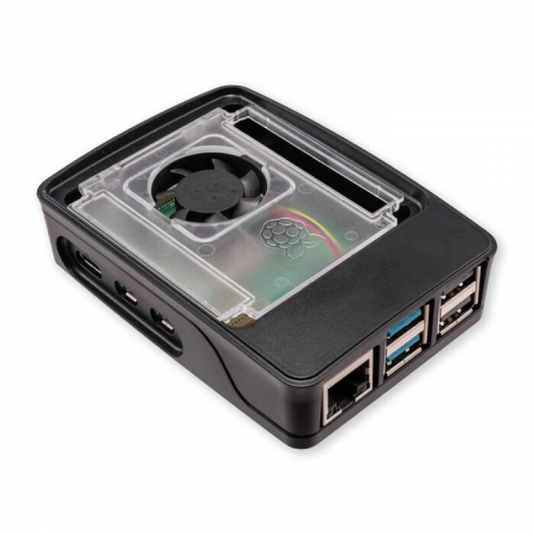 디바이스마트,오픈소스/코딩교육 > 라즈베리파이 > 라즈베리파이 케이스,라즈베리파이,[정품] 라즈베리파이5 공식 케이스 (Black),라즈베리파이5 공식 정품 케이스 / 방열판 + 쿨링 팬(5V) 기본 내장 / 총 4 피스 / GPIO, HAT 사용 가능 / 적층(Stack) 가능 / SC1160