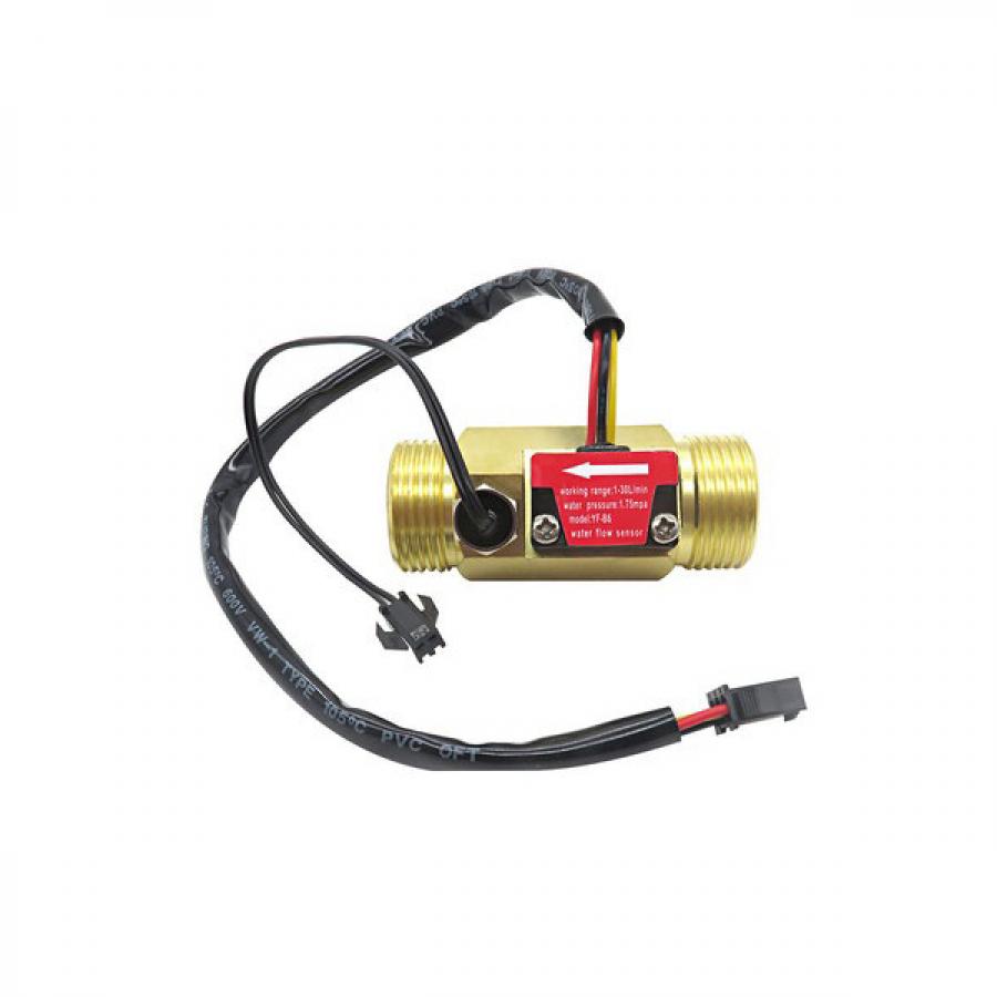유량 센서 YF-B6-T(온도프로브 포함) [HWD-WS024]