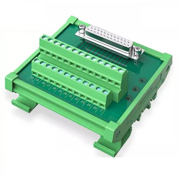 디바이스마트,커넥터/PCB > D-SUB 커넥터 > 조합형,SMG,DB25 D-sub 터미널 블록 어댑터 보드 25핀 female(암) [THC-DB006],DSUB 직렬 터미널 보드 / 25P(F) / DIN 레일형 / 금도금 커넥터 / 30~12AWG 2.5mm
