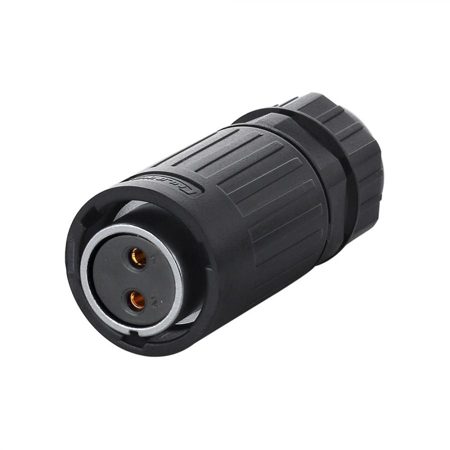 플라스틱 방수 Female 커넥터 2핀 [YA-20-J02PE-01-001]
