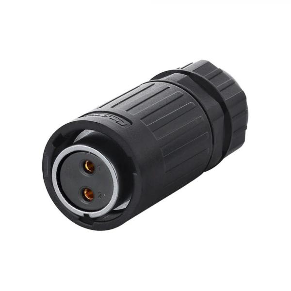 디바이스마트,커넥터/PCB > 산업/의료/방수 커넥터 > CNLINKO 방수 커넥터 > 파워 플러그,CNLINKO,플라스틱 방수 Female 커넥터 2핀 [YA-20-J02PE-01-001],방수 전원 커넥터 플러그 / 2핀 / 정격전류: 12A / 작동전압: 500V / IP67 / 14-24 AWG