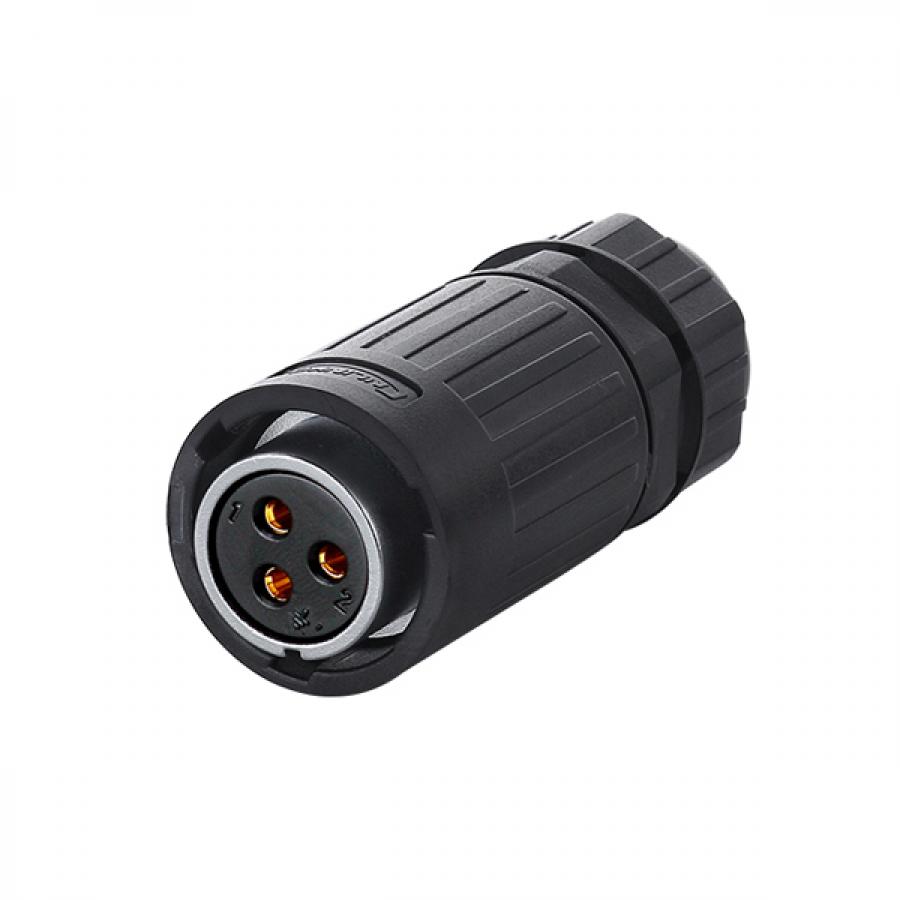 플라스틱 방수 Female 커넥터 3핀 [YA-20-J03PE-01-001]