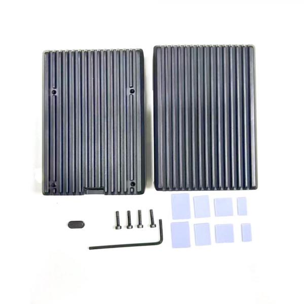 디바이스마트,오픈소스/코딩교육 > 라즈베리파이 > 라즈베리파이 케이스,Happy House,라즈베리파이5 전용 메탈 방열 케이스 - 아머 [NEW-18],라즈베리파이5 전용 메탈 케이스 B형 / 써멀 패드 포함