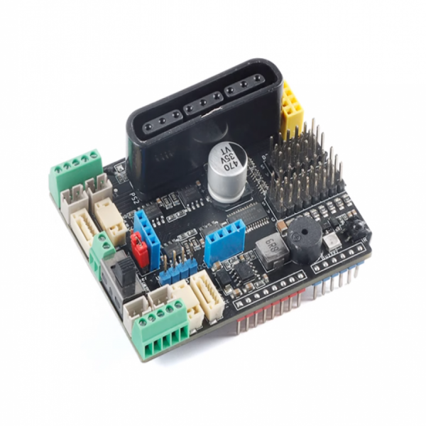 디바이스마트,오픈소스/코딩교육 > 아두이노 > 아두이노 호환쉴드,SMG,아두이노 우노 4방향 모터 드라이브 확장보드 PS2 [HPRO-0083],아두이노 우노,메가용 모터 드라이브 확장 보드입니다. / 다중 모터 연결 가능 / 조이스틱 호환 / 다양한 프로젝트 사용 (로봇암, RC카)