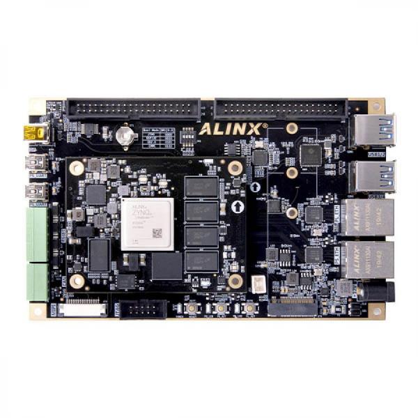 디바이스마트,MCU보드/전자키트 > 프로세서/개발보드 > FPGA,ALINX,AMD Xilinx Zynq UltraScale+ MPSoC XCZU4EV FPGA Development Board [AXU4EVB-E],ARM Cortex-A53 x 4, 1.2GHz / EMMC FLASH / QSPI FLASH / 4 x 120 pin expansion portARM Cortex-R5 x 2, 500MHz / Zynq UltraScale+™ MPSoC XCZU4EV -1SFVC784I, 4+1GB DDR4