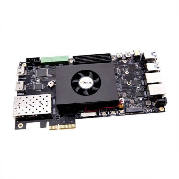 디바이스마트,MCU보드/전자키트 > 프로세서/개발보드 > FPGA,ALINX,AMD Xilinx Zynq UltraScale+ MPSoC XCZU4EV FPGA Development Board [AXU4EVB-P],ARM Cortex™-A53 x4, Main Frequency 1.2GHzARM Cortex™-R5 x2, 500MHz / Zynq UltraScale+™ MPSoC XCZU4EV -1SFVC784I, 4+1GB DDR4
