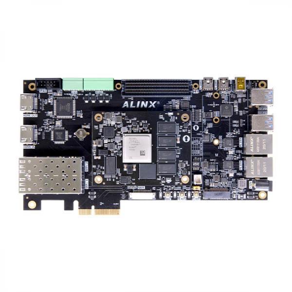 디바이스마트,MCU보드/전자키트 > 프로세서/개발보드 > FPGA,ALINX,AMD Xilinx Zynq UltraScale+ MPSoC XCZU5EV FPGA Development Board [AXU5EVB-P],ARM Cortex™-A53 x 4, Main Frequency 1.333GHz ; ARM Cortex™-R5 x 2, 533MHz / Zynq UltraScale+™ MPSoC XCZU5EV -2SFVC784I, 4+1GB DDR4