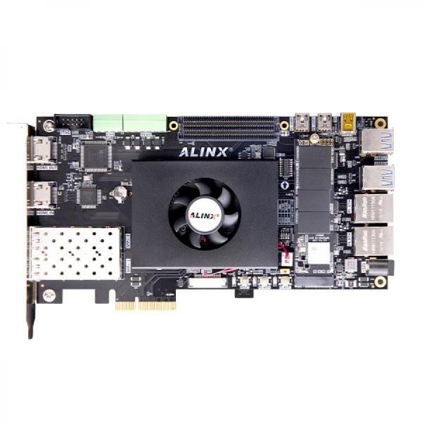 디바이스마트,MCU보드/전자키트 > 프로세서/개발보드 > FPGA,ALINX,AMD Xilinx Zynq UltraScale+ MPSoC XCZU5EV FPGA Development Board [AXU5EVB-P],ARM Cortex™-A53 x 4, Main Frequency 1.333GHz ; ARM Cortex™-R5 x 2, 533MHz / Zynq UltraScale+™ MPSoC XCZU5EV -2SFVC784I, 4+1GB DDR4