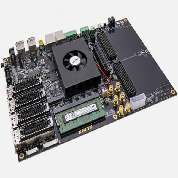디바이스마트,MCU보드/전자키트 > 프로세서/개발보드 > FPGA,ALINX,AMD Xilinx Zynq UltraScale+ MPSoC AI 100G Optical fiber HPC FPGA Core Board XCZU19EG [Z19],4x ARM Cortex-A53, 1.333GHz; Dual Core Cortex™-R5, 533MHz / Zynq UltraScale+™ MPSoC XCZU19EG-2FFVC1760I, 4GB DDR4 + Socket