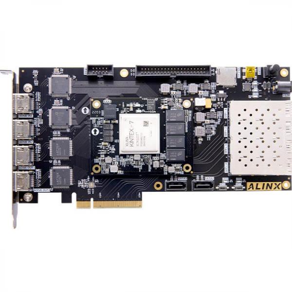 디바이스마트,MCU보드/전자키트 > 프로세서/개발보드 > FPGA,ALINX,AMD XILINX Kintex-7 4K HDMI PCIe SFP FPGA Development Board XC7K325 [AV7K325],Kintex™ 7 XC7K325T-2FFG900I, 2GB DDR3 / 125Mhz Crystal Oscillator / QSPI FLASH / 120 PIN / HDMI 4K INPUT / PCLE /SFP FIVER