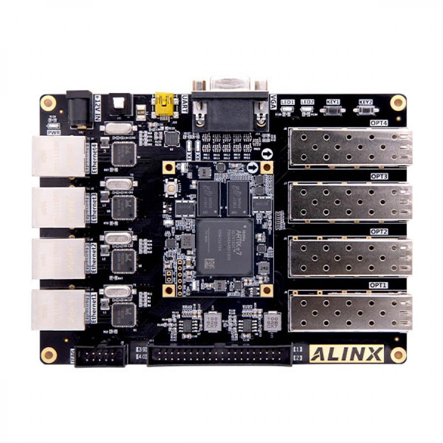 AMD XILINX Artix-7 FPGA Development Board SFP XC7A100T [AX7101]