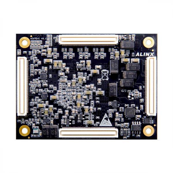 디바이스마트,MCU보드/전자키트 > 프로세서/개발보드 > FPGA,ALINX,AMD Xilinx Zynq UltraScale+ MPSoC SOM FPGA Core Board AI XCZU7EV [ACU7EVC],XCZU7EV-2FFVC1156I, QSPI, EMMC FLASH / 4x ARM Cortex™-A53, 1.333GHz; Cortex™-R5 x2, 533MHz / -40°c~85°c / GPU : Mali-400 MP2, 677MHz