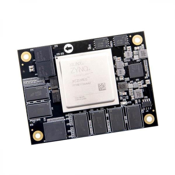 디바이스마트,MCU보드/전자키트 > 프로세서/개발보드 > FPGA,ALINX,AMD Xilinx Zynq UltraScale+ MPSoC SOM FPGA Core Board XCZU9EG [ACU9EG],XCZU9EG-2FFVB1156I, ARM CPU : 4x ARM CORTEX-A53 + Dual Core  ARM CORTEX-R5 / Chip CPU : Mali™-400 MP2 GPU / FLASH storage : 8GB eMMC FLASH, 64MB QSPI FLASH / PS 4GB DDR4, PL 2GB DDR4