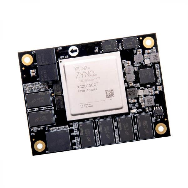 디바이스마트,MCU보드/전자키트 > 프로세서/개발보드 > FPGA,ALINX,AMD Xilinx Zynq UltraScale+ MPSoC SOM AI FPGA Core Board XCZU15EG [ACU15EG],XCZU15EG-2FFVB1156I, 4x  ARM CORTEX-A53 + Dual Core  ARM CORTEX-R5 / Chip CPU : Mali™-400 MP2 GPU / PS 4GB DDR4, PL 2GB DDR4 / 8GB eMMC FLASH, 64MB QSPI FLASH / -40°c~85°c