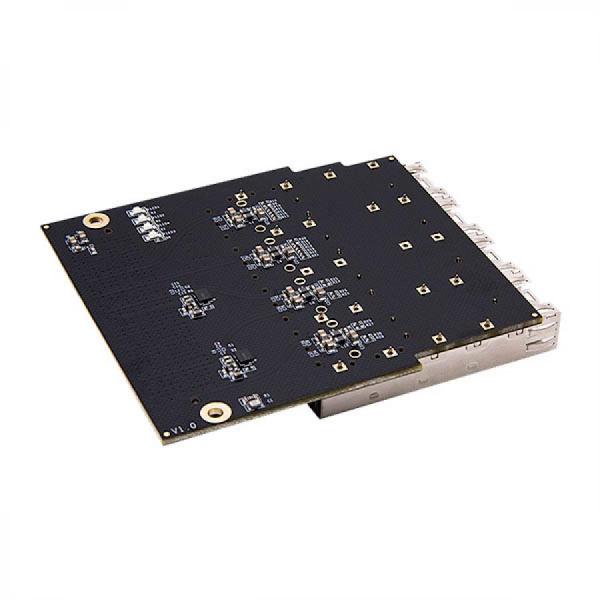 디바이스마트,MCU보드/전자키트 > 통신/네트워크 > RF/LoRa,ALINX,4 * SFP+ Optical Fiber Interface FMC HPC Board [FH1223],4x Gigabit Ethernet Port Card / FMC : 1 Standard HPC Interface, to connect with FPGA Board / SFP : The Receiving and Tansmitting Speed of Optical Fiber Data Communication is up to 10Gb/s