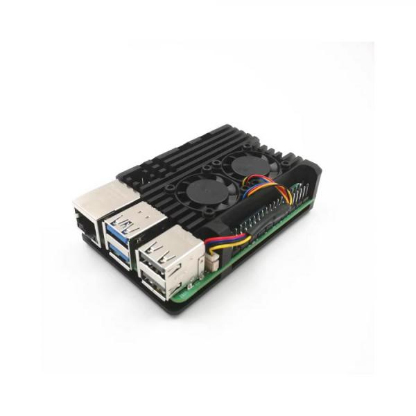 디바이스마트,오픈소스/코딩교육 > 라즈베리파이 > 아답터/방열판/OS/기타,Happy House,라즈베리파이5 전용 듀얼 쿨러 케이스 [NEW-12],라즈베리파이5 전용 듀얼 쿨러 케이스 / 구성품 : 쿨러 케이스, 듀얼 팬, 써멀 패드, 고정 나사 및 렌치