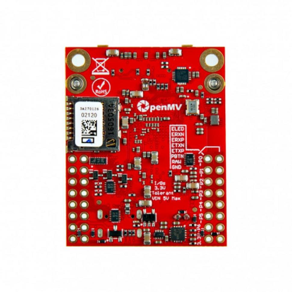 디바이스마트,MCU보드/전자키트 > 인공지능/임베디드/산업용 > 인공지능/머신러닝 > 인공지능 카메라/비젼,OpenMV,다기능 OpenMV Cam RT1062 AI 머신 비전 카메라 모듈 R5,IMXRT1062 / ARM Cortex M7 / 16가지의 색상을 감지, 마커 추적, 얼굴 인식, 모션 감지,시선 추적 등 / SPI, I2C, UART, USB UART, CAN / 와이파이, 블루투스 5.1 이더넷 / C타입 / 3.7V LiPo 배터리 호환