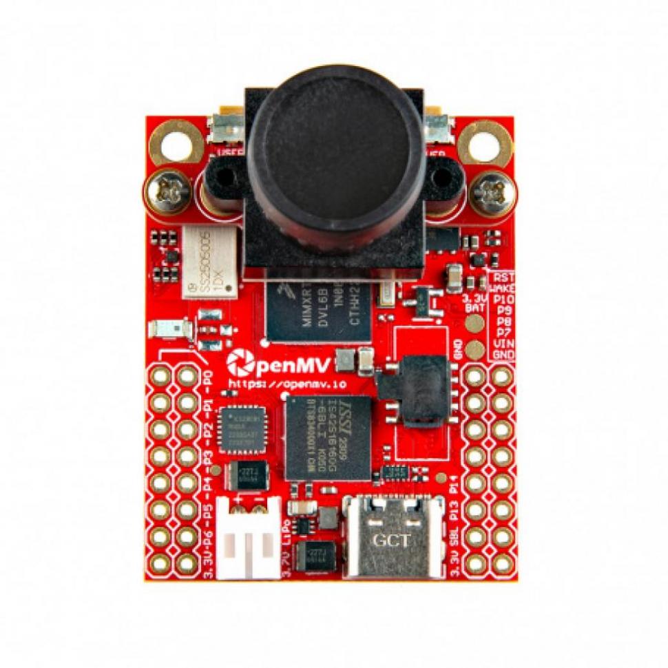 디바이스마트,MCU보드/전자키트 > 인공지능/임베디드/산업용 > 인공지능/머신러닝 > 인공지능 카메라/비젼,OpenMV,다기능 OpenMV Cam RT1062 AI 머신 비전 카메라 모듈 R5,IMXRT1062 / ARM Cortex M7 / 16가지의 색상을 감지, 마커 추적, 얼굴 인식, 모션 감지,시선 추적 등 / SPI, I2C, UART, USB UART, CAN / 와이파이, 블루투스 5.1 이더넷 / C타입 / 3.7V LiPo 배터리 호환