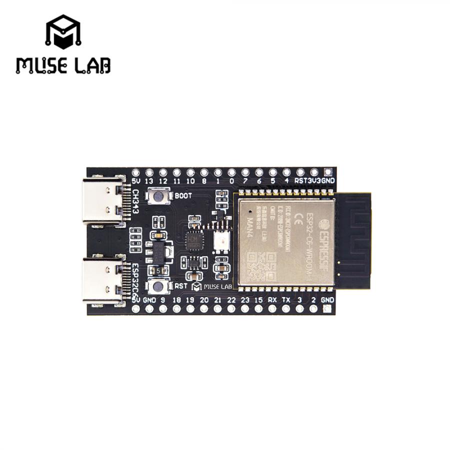 ESP32-C6 와이파이6 듀얼 C타입 16MB IoT 개발보드 [muse-5]