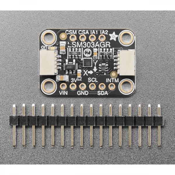 디바이스마트,MCU보드/전자키트 > 센서모듈 > 가속도/자이로/지자기센서 > 가속도센서,Adafruit,LSM303AGR Accelerometer Magnetometer - STEMMA QT Qwiic [ada-4413],LSM303AGR / 가속도계, 자력계 / STEMMA QT Qwiic / I2C / 3.3V ~ 5V