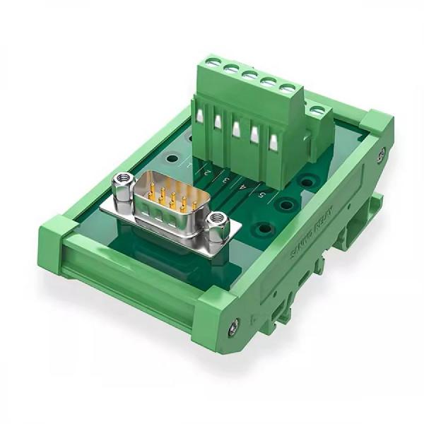 디바이스마트,커넥터/PCB > D-SUB 커넥터 > 조합형,SMG,DB9 D-sub 터미널 블록 어댑터 보드 9핀 male(수) [THC-DB001],DSUB 직렬 터미널 보드 / 9P(M) / DIN 레일형 / 금도금 커넥터 / 30~12AWG 2.5mm