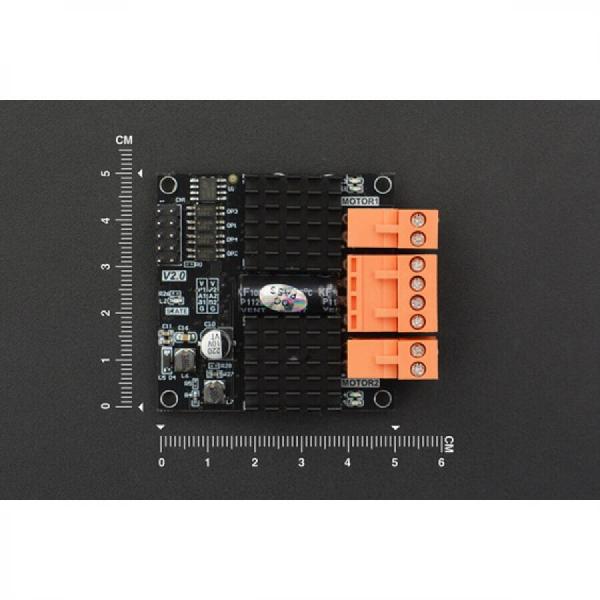 디바이스마트,MCU보드/전자키트 > 버튼/스위치/제어/RTC > 모터/모터컨트롤,DFROBOT,Dual-Channel DC Motor Driver-12A [DFR0601],12A 7~24V 듀얼채널 DC모터 드라이버 / 2채널
