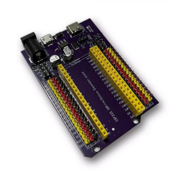 디바이스마트,오픈소스/코딩교육 > 파이썬/IoT 개발 보드 > ESP32,Happy House,ESP32 DevKitC V4 확장보드 터미널 쉴드 [CMODULE-47],ESP32S 3P핀 / DevkitC, NodeMCU / 크기 : 78mm x 52.5mm