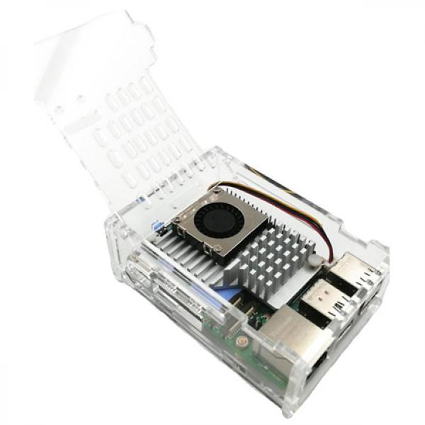 디바이스마트,오픈소스/코딩교육 > 라즈베리파이 > 라즈베리파이 케이스,Happy House,라즈베리파이5 투명 케이스 [NEW-29],라즈베리파이5 전용 투명 케이스 / 쿨링팬 장착 가능