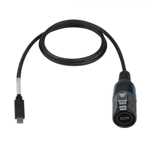 디바이스마트,커넥터/PCB > 산업/의료/방수 커넥터 > CNLINKO 방수 커넥터 > 파워 플러그,CNLINKO,C타입 USB 3.1 커넥터 플러그 1M [LP16-TYPEC-MP-MP-1M-001],방수 전원 커넥터 소켓 / C타입 / Zinc alloy / 정격전류: 3A / 작동전압: DC 20V / IP67 / IP65 / 블랙 / 1M