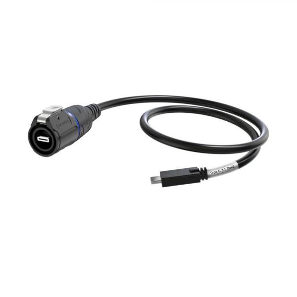 디바이스마트,커넥터/PCB > 산업/의료/방수 커넥터 > CNLINKO 방수 커넥터 > 파워 플러그,CNLINKO,C타입 USB 3.1 커넥터 플러그 0.5M [LP16-TYPEC-MP-MP-0D5M-001],방수 전원 커넥터 소켓 / C타입 / Zinc alloy / 정격전류: 3A / 작동전압: DC 20V / IP67 / IP65 / 블랙 / 0.5M