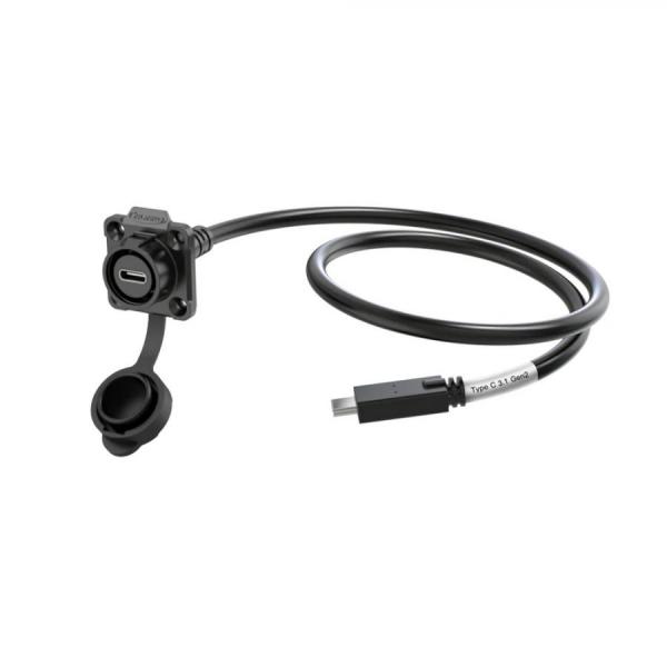 디바이스마트,커넥터/PCB > 산업/의료/방수 커넥터 > CNLINKO 방수 커넥터 > 파워 플러그,CNLINKO,C타입 USB 3.1 커넥터 소켓 0.5M [LP16-TYPEC-MP-FS-0D5M-001],방수 전원 커넥터 소켓 / C타입 / Zinc alloy / 정격전류: 3A / 작동전압: DC 20V / IP67 / IP65 / 블랙 / 0.5M