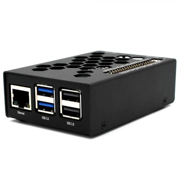 디바이스마트,오픈소스/코딩교육 > 라즈베리파이 > 라즈베리파이 케이스,KKSB,라즈베리파이5 벌집형 알루미늄 케이스,한국공식대리점 / 라즈베리파이5 알루미늄 케이스 / 블랙  / 레이저 컷팅, 샌드블래스트 처리된 알루미늄 / 케이스 단품 / Raspberry Pi 5 Case Aluminium Black