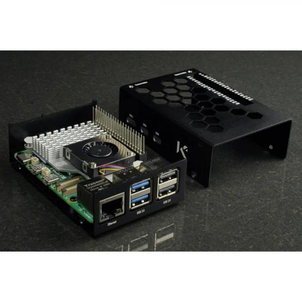 디바이스마트,오픈소스/코딩교육 > 라즈베리파이 > 라즈베리파이 케이스,KKSB,라즈베리파이5 벌집형 알루미늄 케이스,한국공식대리점 / 라즈베리파이5 알루미늄 케이스 / 블랙  / 레이저 컷팅, 샌드블래스트 처리된 알루미늄 / 케이스 단품 / Raspberry Pi 5 Case Aluminium Black